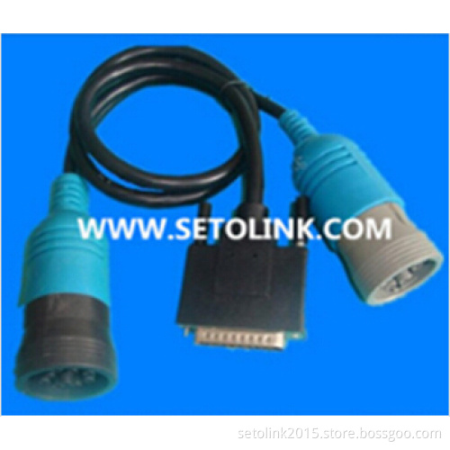 J1939 DEUTSCH 9 PIN TO J1708 6 PIN WITH 25 PIN OBD ADAPTER CABLE